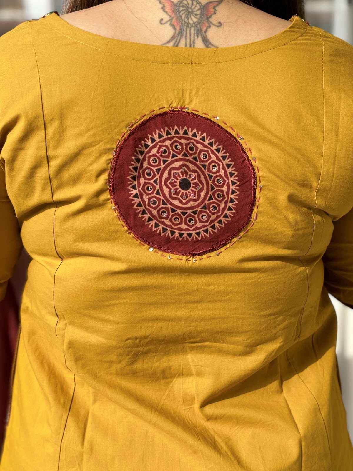 cambric-cotton-embroidered-a-line-suit-set-with-patch-work-at-back-embroidered-pockets-mustard-4