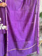 chanderi-appliquÃ©-work-hand-embroidered-short-kurta-style-suit-set-purple-4