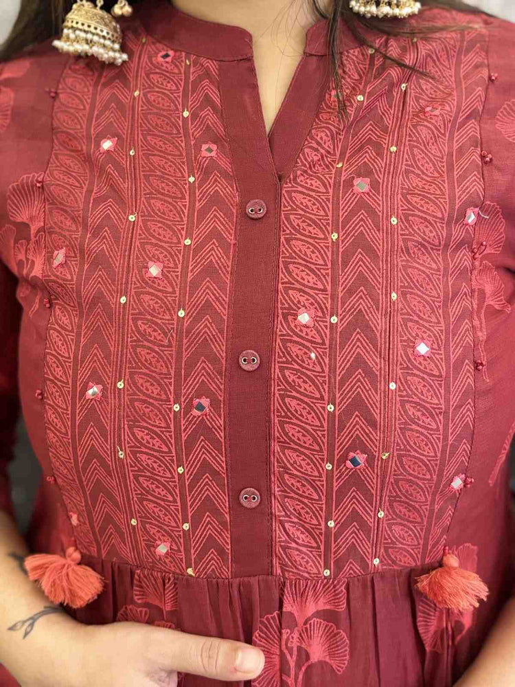 chanderi-block-print-pant-set-with-separate-cotton-inner-maroon-2