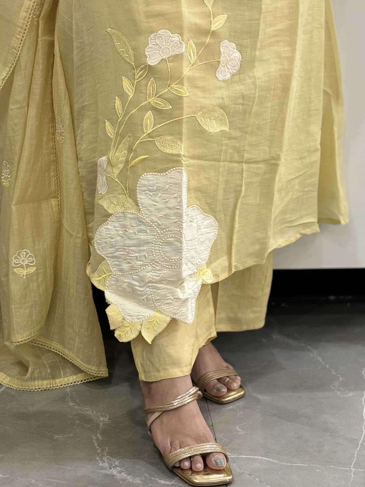 chanderi-cotton-a-line-patch-work-suit-set-with-mul-cotton-lining-lemon-yellow-4