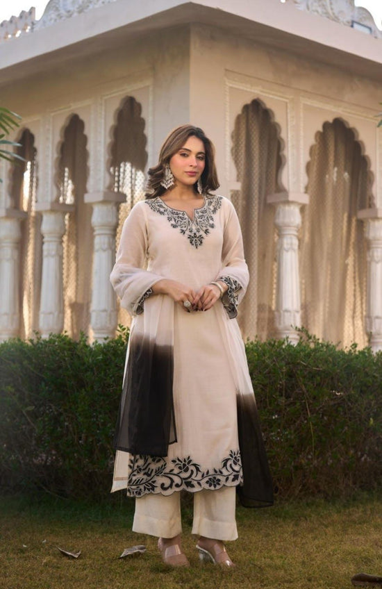 chanderi-fabric-a-line-cut-work-embroidered-suit-set-with-scalloping-paired-with-shaded-organza-dupatta-off-white-1