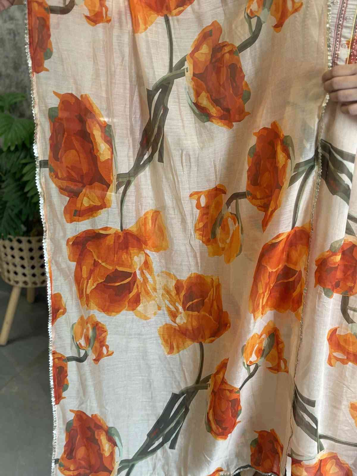 chanderi-floral-print-embroidered-suit-set-with-cotton-lining-beige-and-orange-3