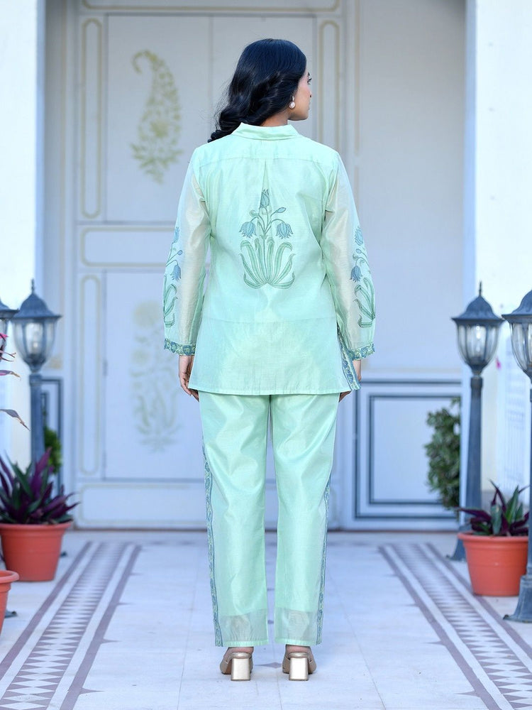 chanderi-hand-block-print-co-ord-set-with-separate-inner-green-3