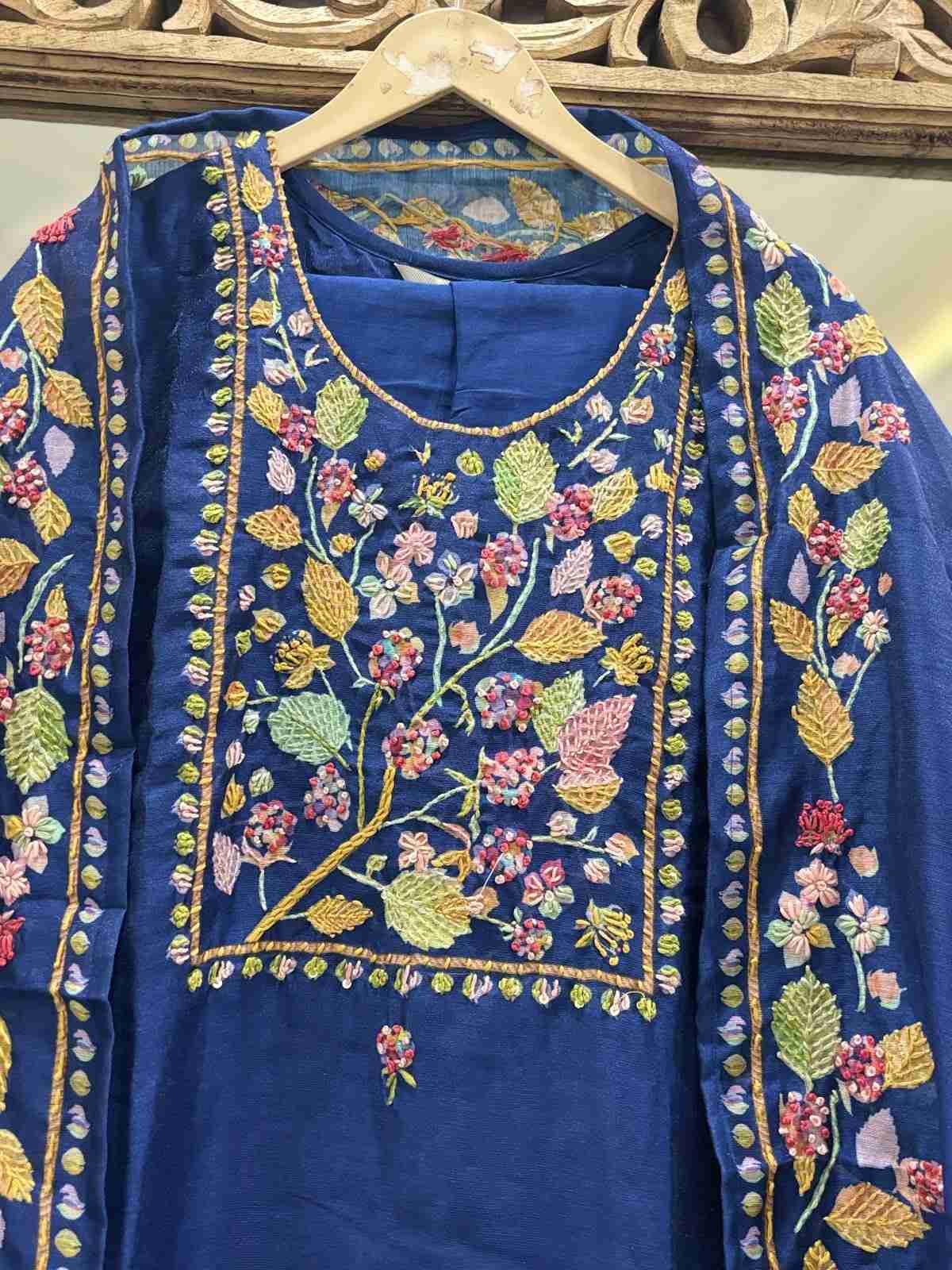 chanderi-hand-embroidered-straight-fit-suit-set-with-cotton-lining-navy-blue-2