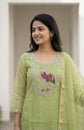 chanderi-kota-check-straight-fit-hand-embroidered-suit-set-with-lining-green-2