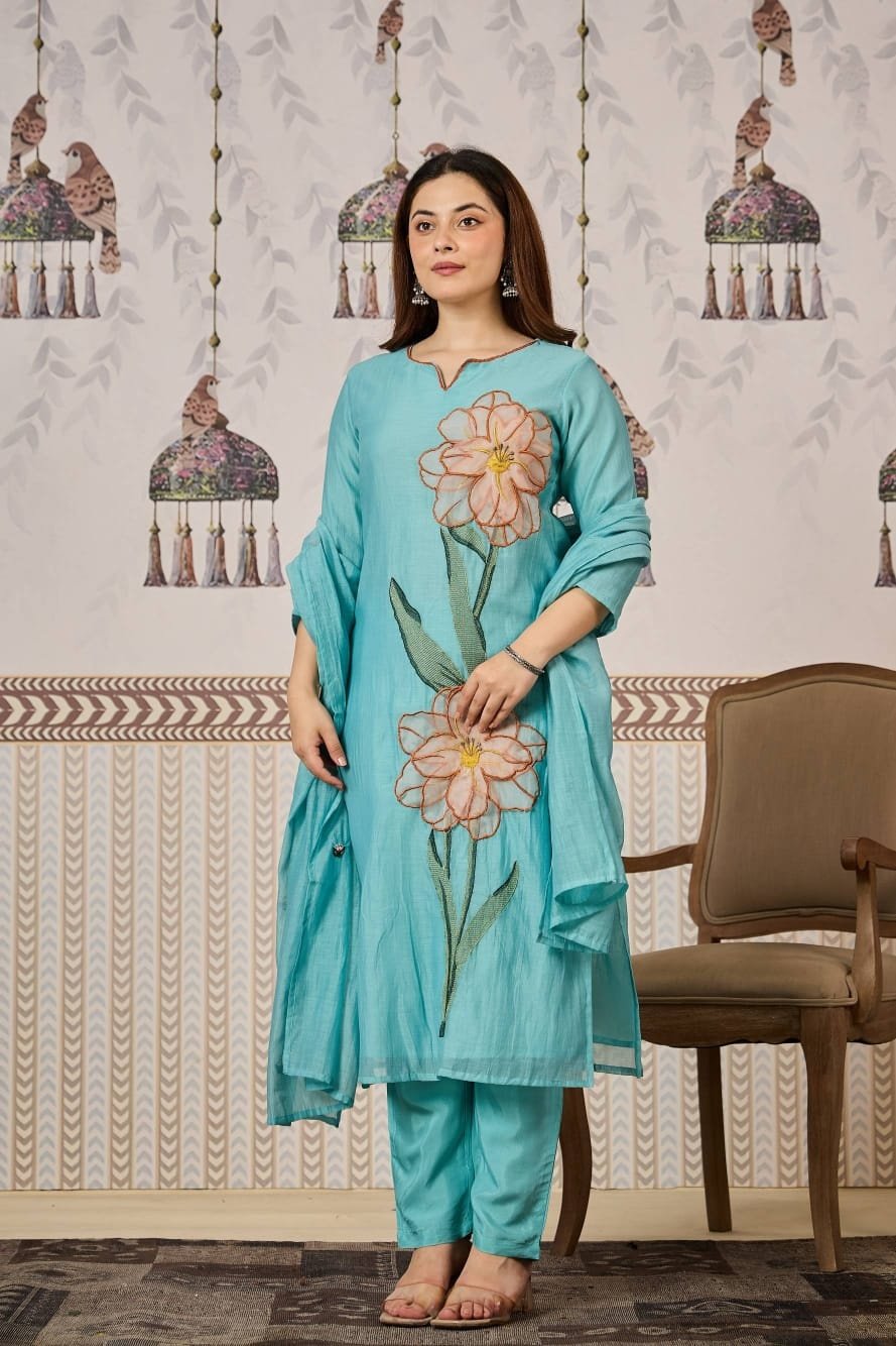 chanderi-straight-fit-applique-work-suit-set-with-lining-blue-3