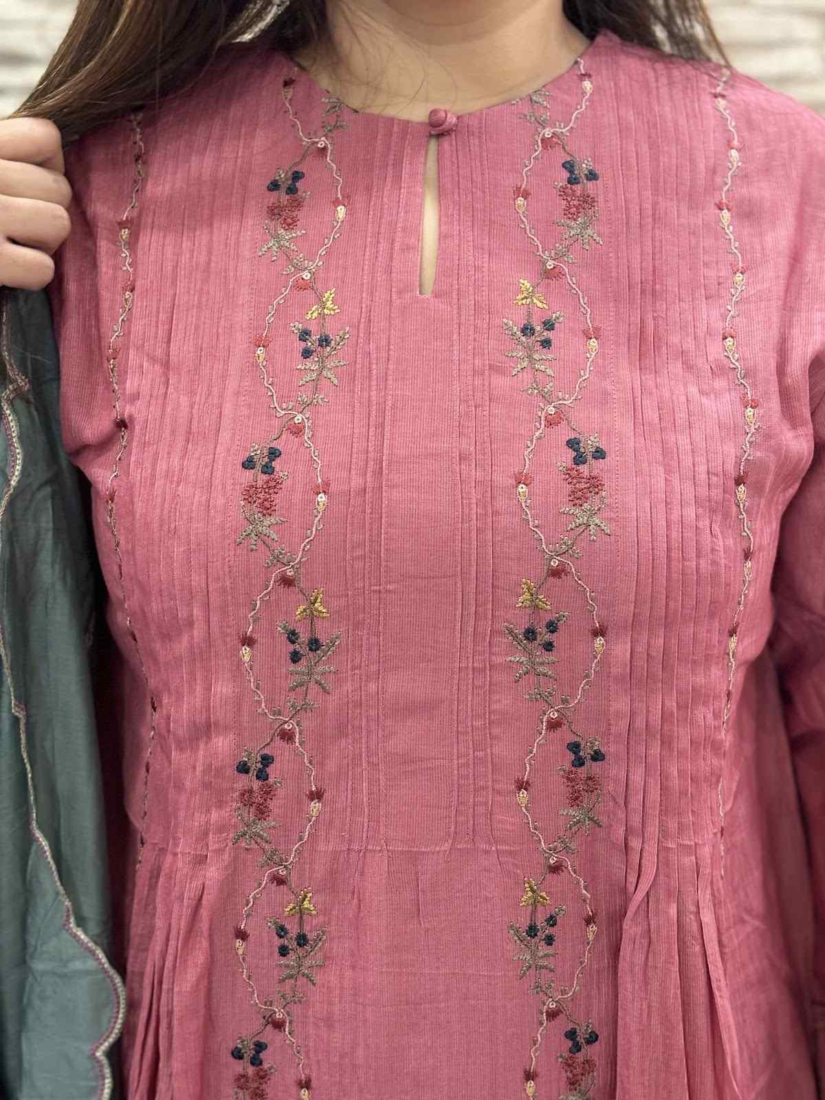 cotton-crepe-embroidered-a-line-suit-set-with-cotton-lining-paired-with-contrast-embroidered-dupatta-colour-carrot-colour-2
