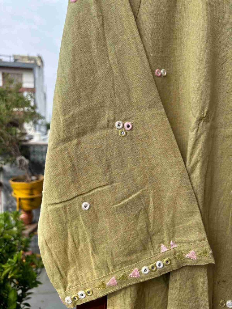 cotton-flex-embroidered-a-line-pant-set-green-2