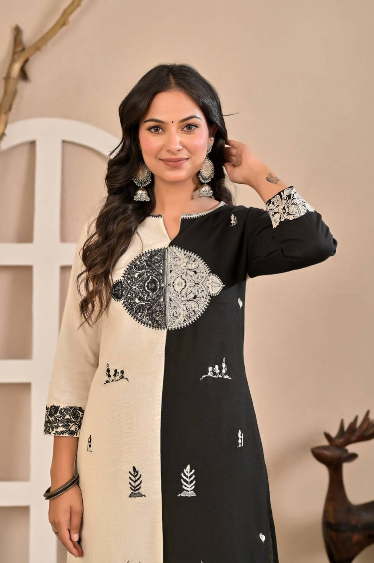 cotton-flex-embroidered-block-pant-set-black-3