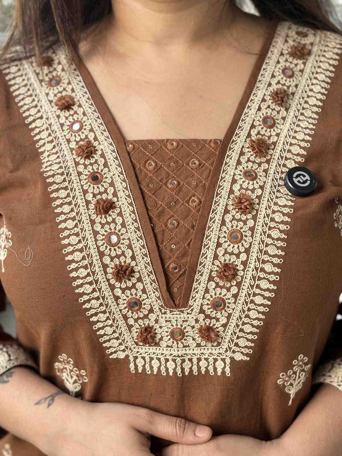 cotton-flex-embroidered-straight-fit-pant-set-brown-2
