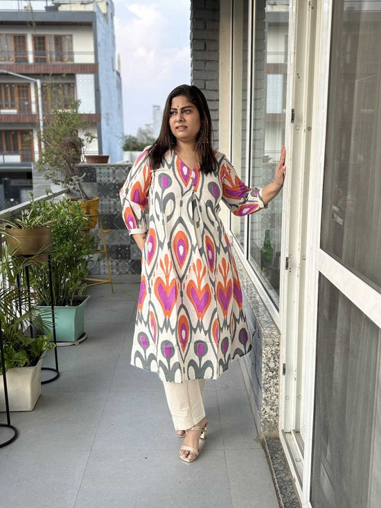 cotton-flex-ikkat-print-pant-set-pink-1