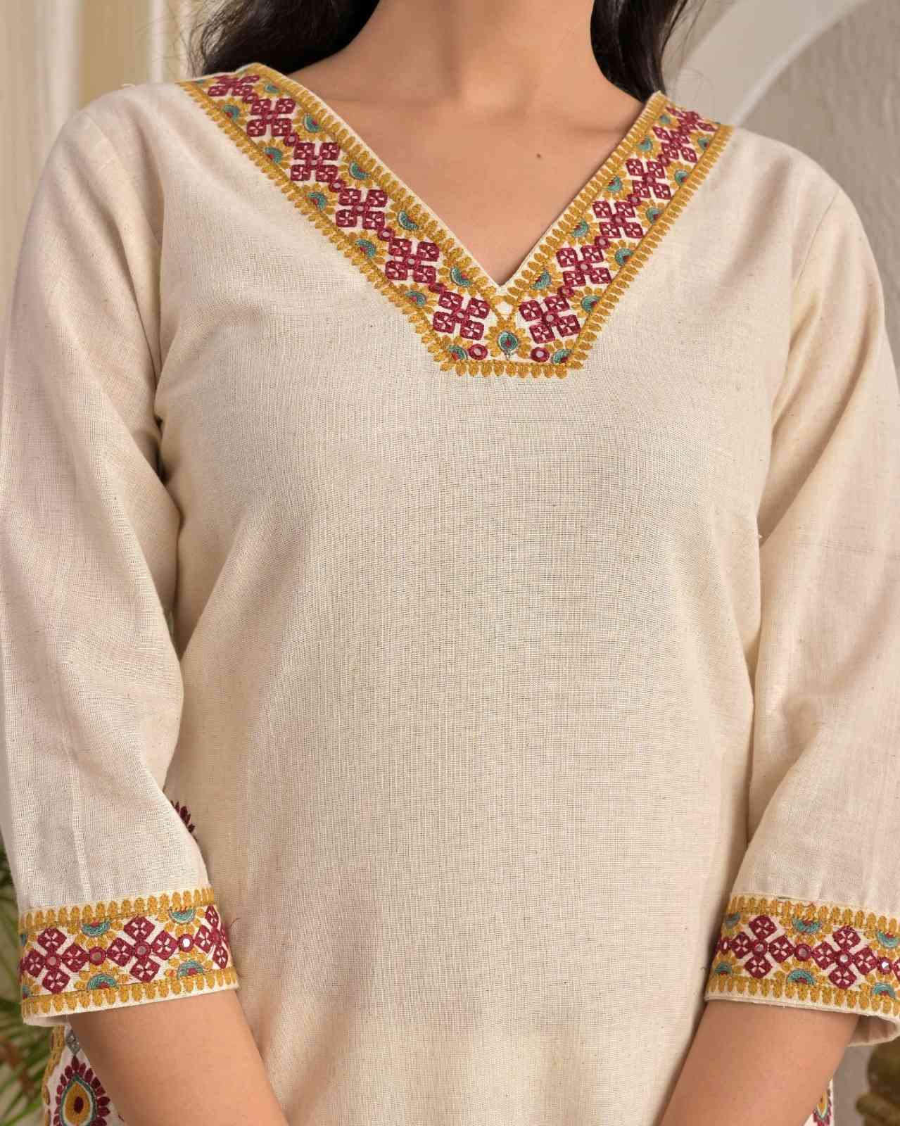 cotton-flex-pant-set-with-embroidered-neck-off-white-and-mustard-2