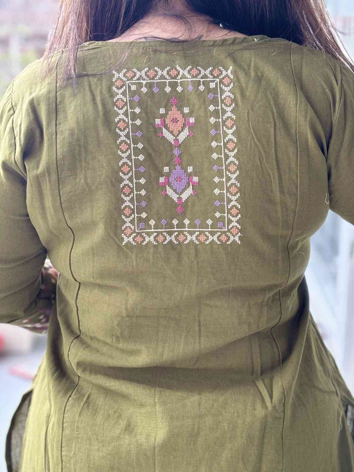 cotton-flex-pant-set-with-embroidered-neck-sleeves-back-mehendi-green-4