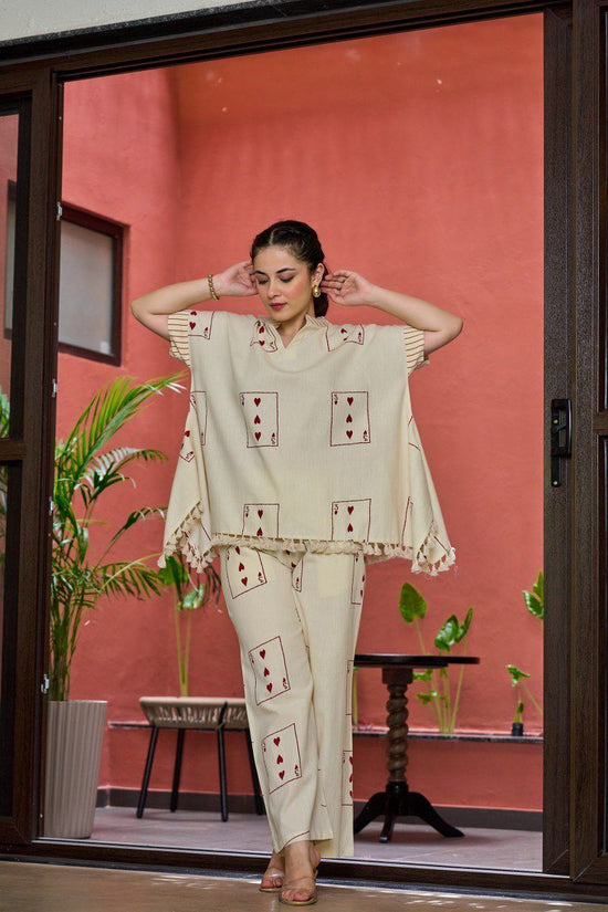 cotton-flex-playing-cards-print-co-ord-set-with-tassels-beige-1