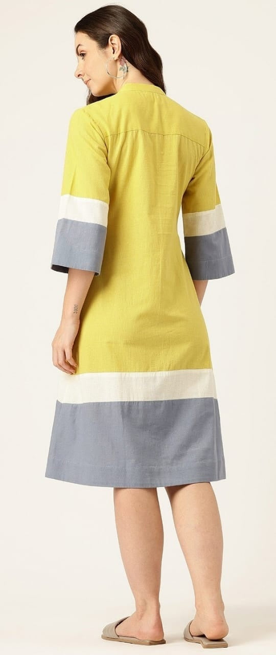 cotton-handloom-block-dress-with-pockets-yellow-2