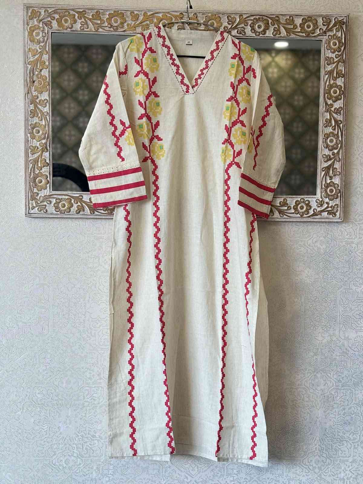 cotton-handloom-handblock-print-kurta-beige-1