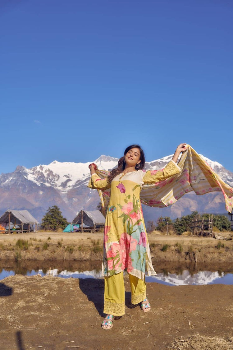 cotton-linen-floral-print-suit-set-with-schiffili-sleeves-pants-paired-with-digital-print-mul-cotton-dupatta-yellow-2