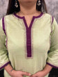 cotton-slub-lace-panelled-pant-set-green-2