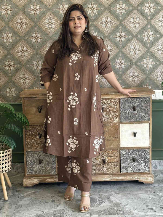 cotton-slub-pant-set-with-knot-work-mirror-work-brown-1