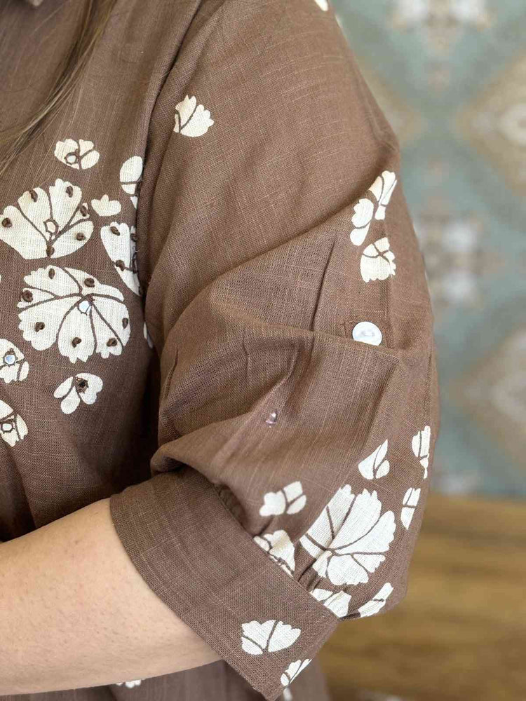 cotton-slub-pant-set-with-knot-work-mirror-work-brown-3