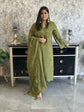 crepe-cut-work-straight-fit-suit-set-with-monotone-embroidery-paired-with-organza-embroidered-dupatta-mehendi-green-1