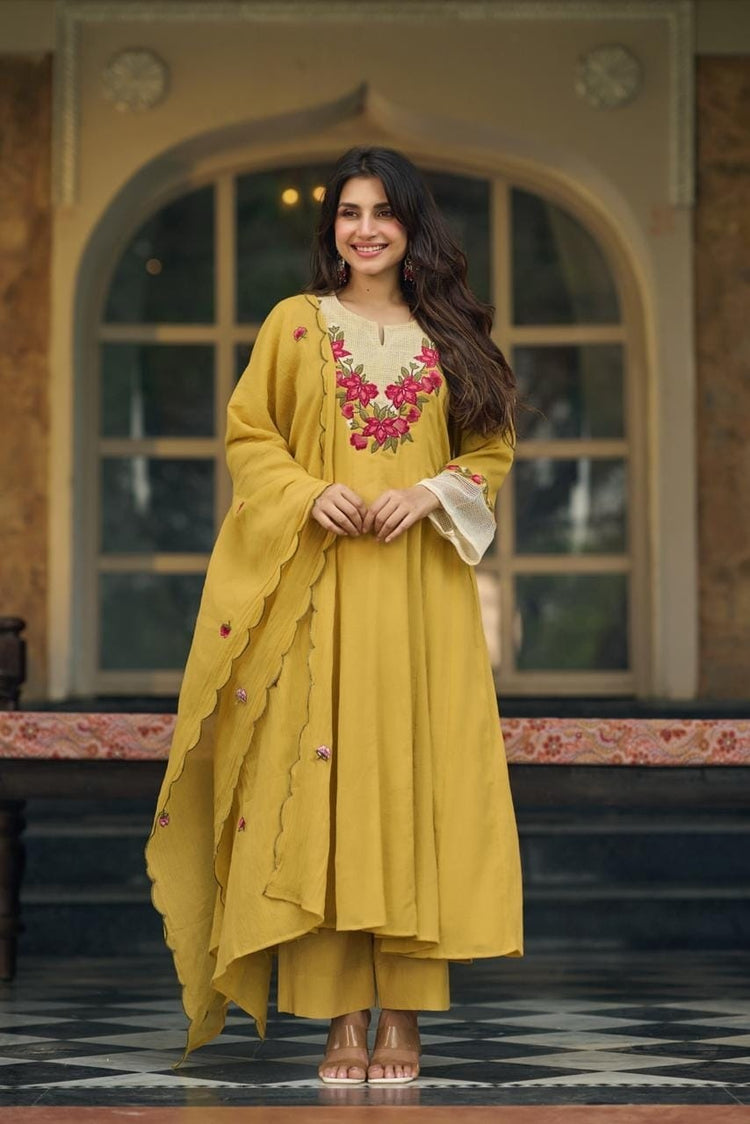 crush-cotton-embroidered-a-line-suit-set-mustard-1