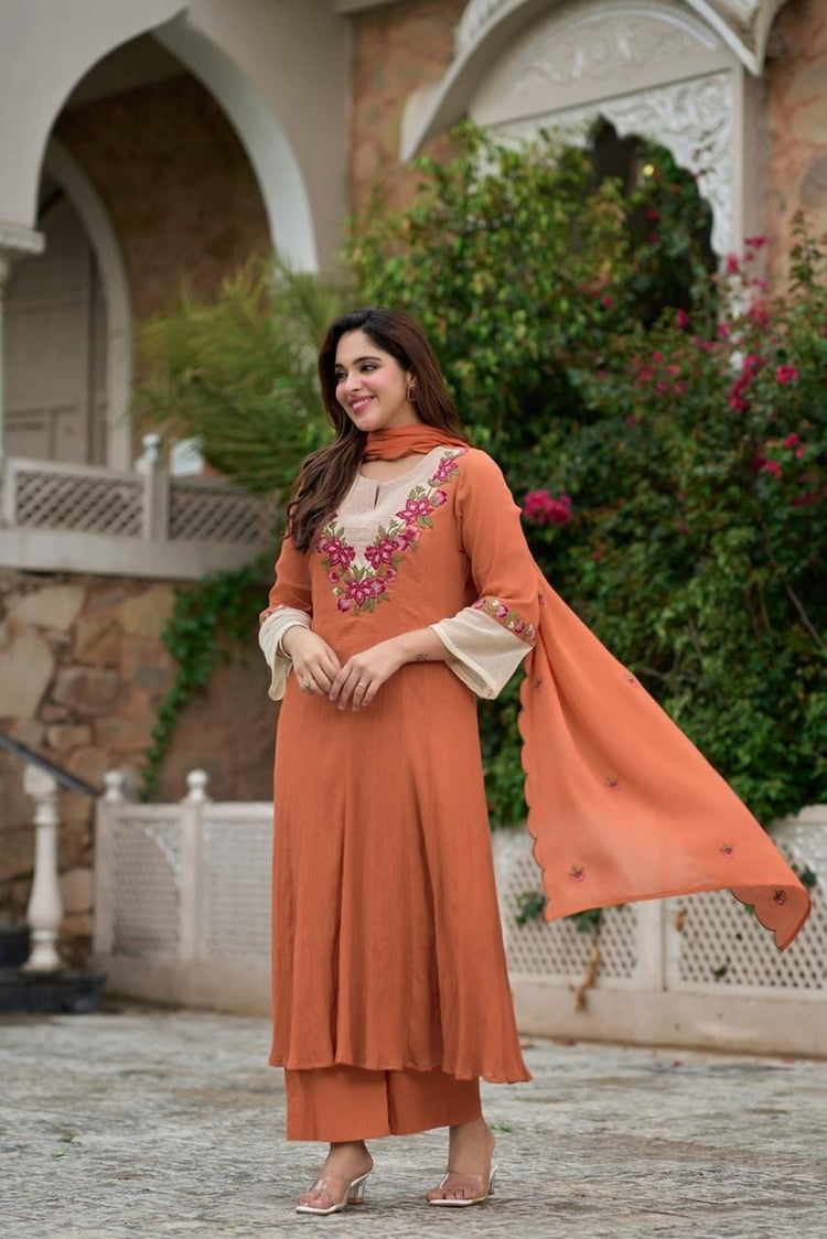crush-cotton-embroidered-a-line-suit-set-orange-2