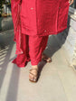 dola-silk-hand-embroidered-suit-set-paired-with-gota-work-pure-chiffon-dupatta-red-4