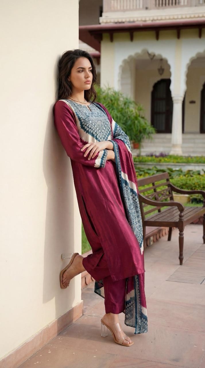 gajji-silk-shibori-print-suit-set-paired-with-shibori-print-organza-dupatta-pink-2