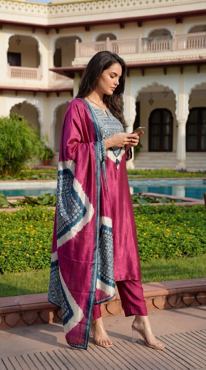 gajji-silk-shibori-print-suit-set-paired-with-shibori-print-organza-dupatta-pink-3