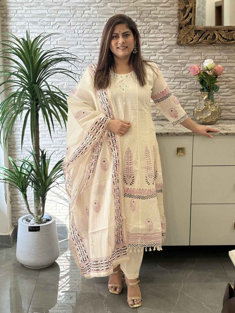hand-block-kora-cotton-mirror-work-anarkali-suit-set-with-lining-tassels-off-white-1