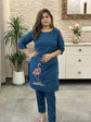 hand-embroidered-handloom-cotton-co-ord-set-navy-blue-2