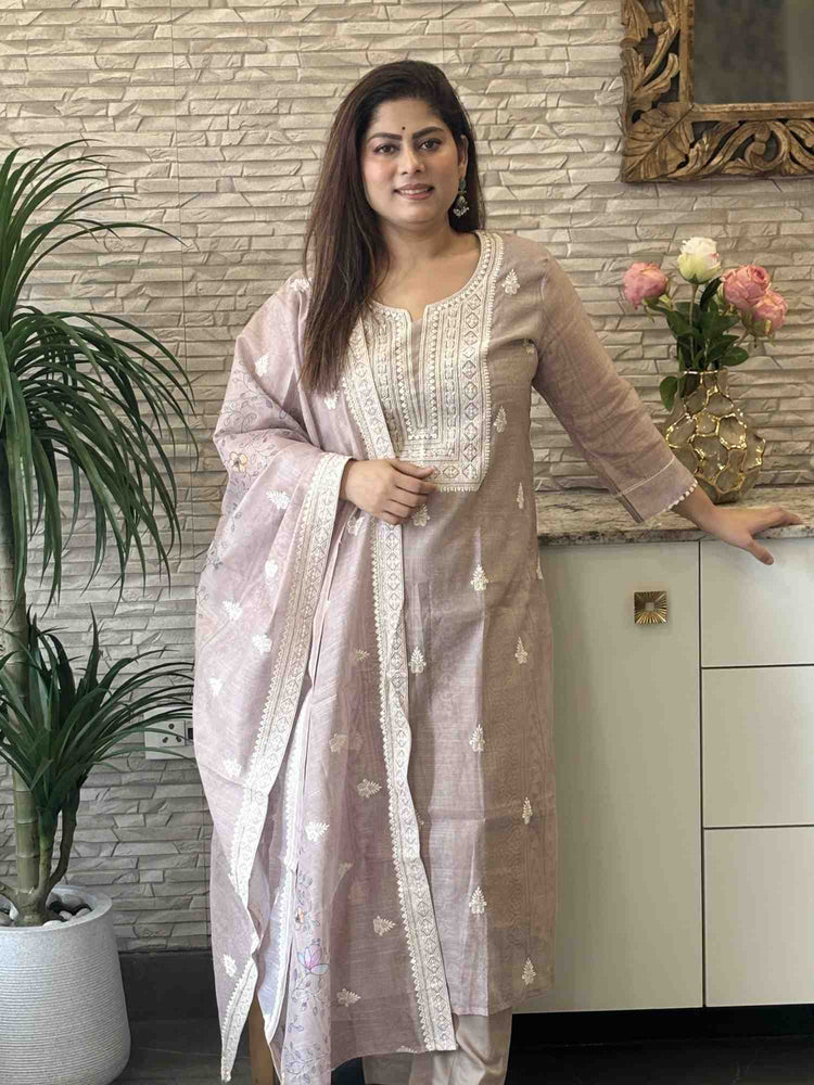 kota-chanderi-fabric-embroidered-straight-fit-suit-set-with-mul-cotton-lining-camel-2