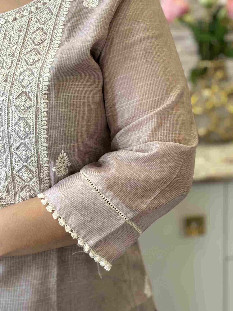 kota-chanderi-fabric-embroidered-straight-fit-suit-set-with-mul-cotton-lining-camel-4