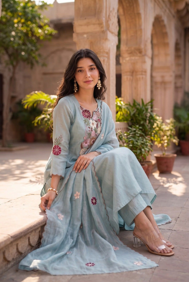 mul-chanderi-aa-line-embroidered-suit-set-with-side-gathers-mul-cotton-lining-pastel-blue-3