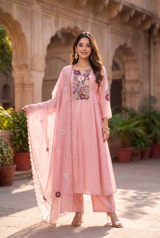 mul-chanderi-aa-line-embroidered-suit-set-with-side-gathers-mul-cotton-lining-pink-1
