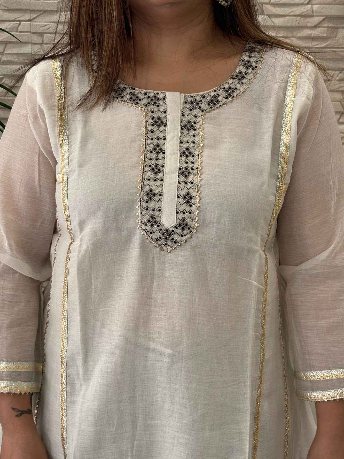 mul-chanderi-co-ord-set-with-mul-chanderi-top-with-cotton-lining-paired-with-pure-crepe-gota-embroidered-farshi-salwar-ivory-3