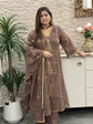 mul-chanderi-embroidered-a-line-suit-set-with-panelling-gota-work-brown-1