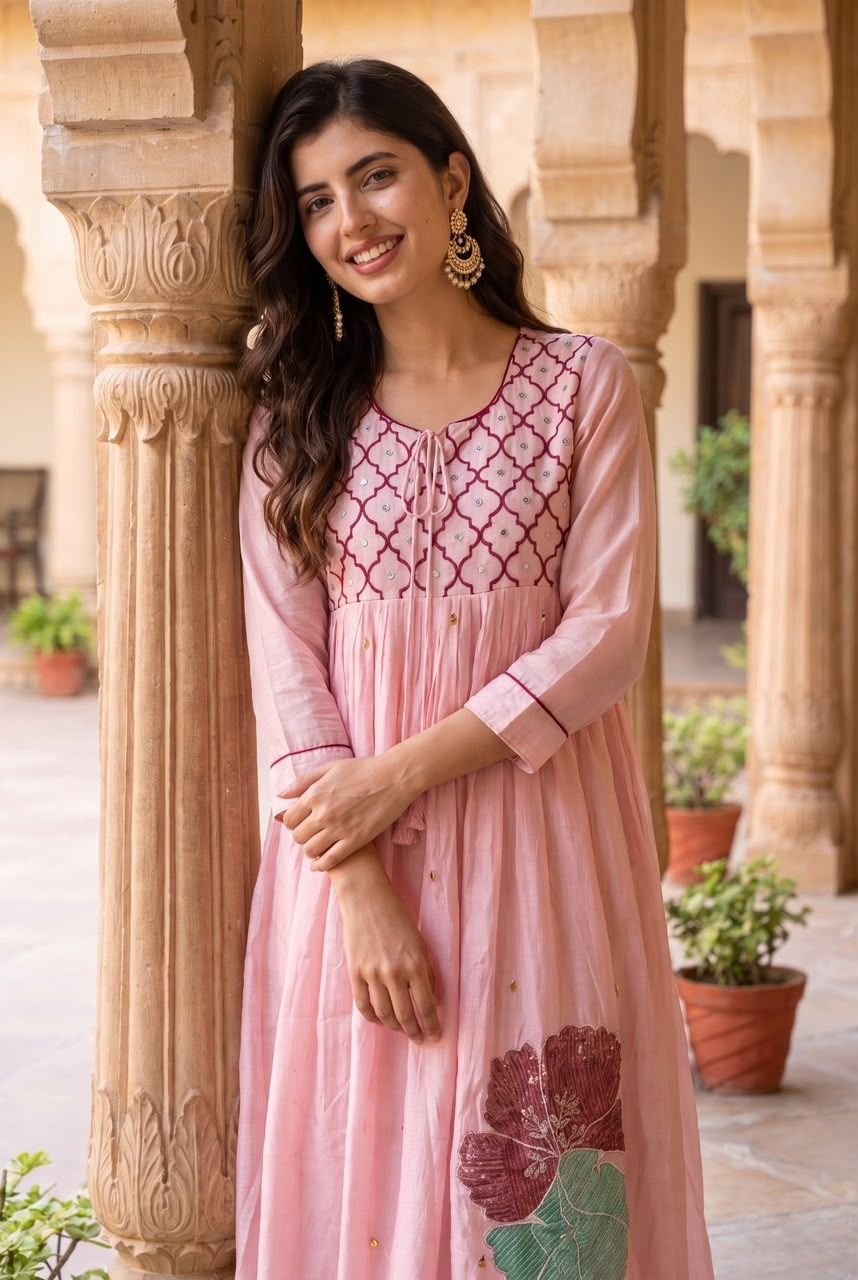mul-chanderi-embroidered-suit-set-with-gathers-mul-cotton-lining-pink-3