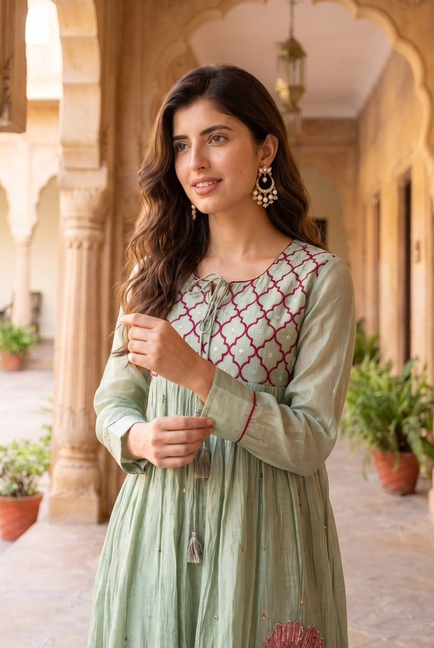 mul-chanderi-embroidered-suit-set-with-gathers-mul-cotton-lining-sea-green-3