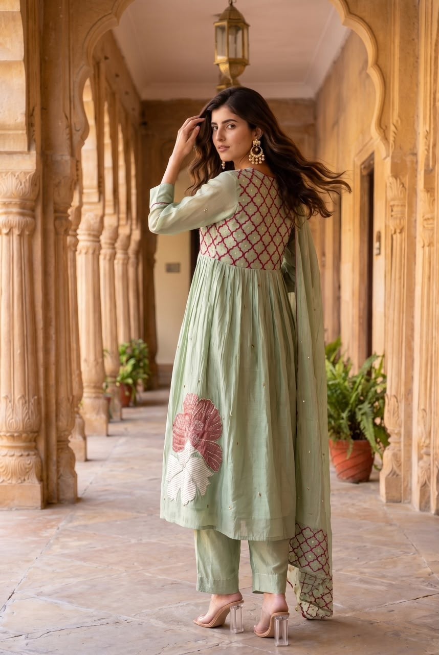 mul-chanderi-embroidered-suit-set-with-gathers-mul-cotton-lining-sea-green-4