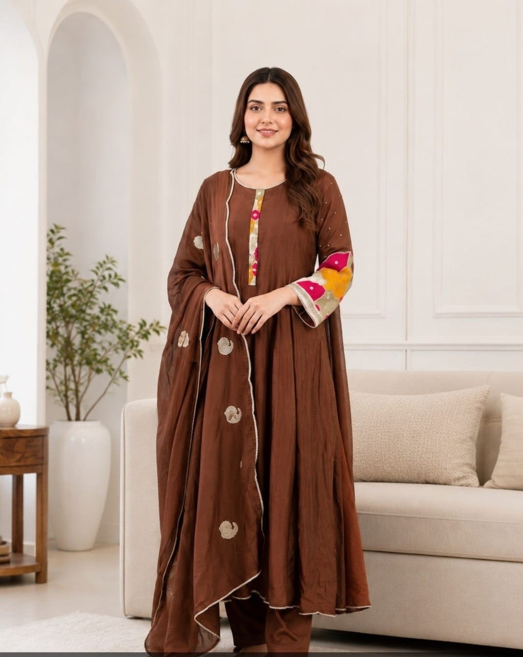 mul-chanderi-hand-embroidered-anarkali-with-mul-cotton-lining-brown-1