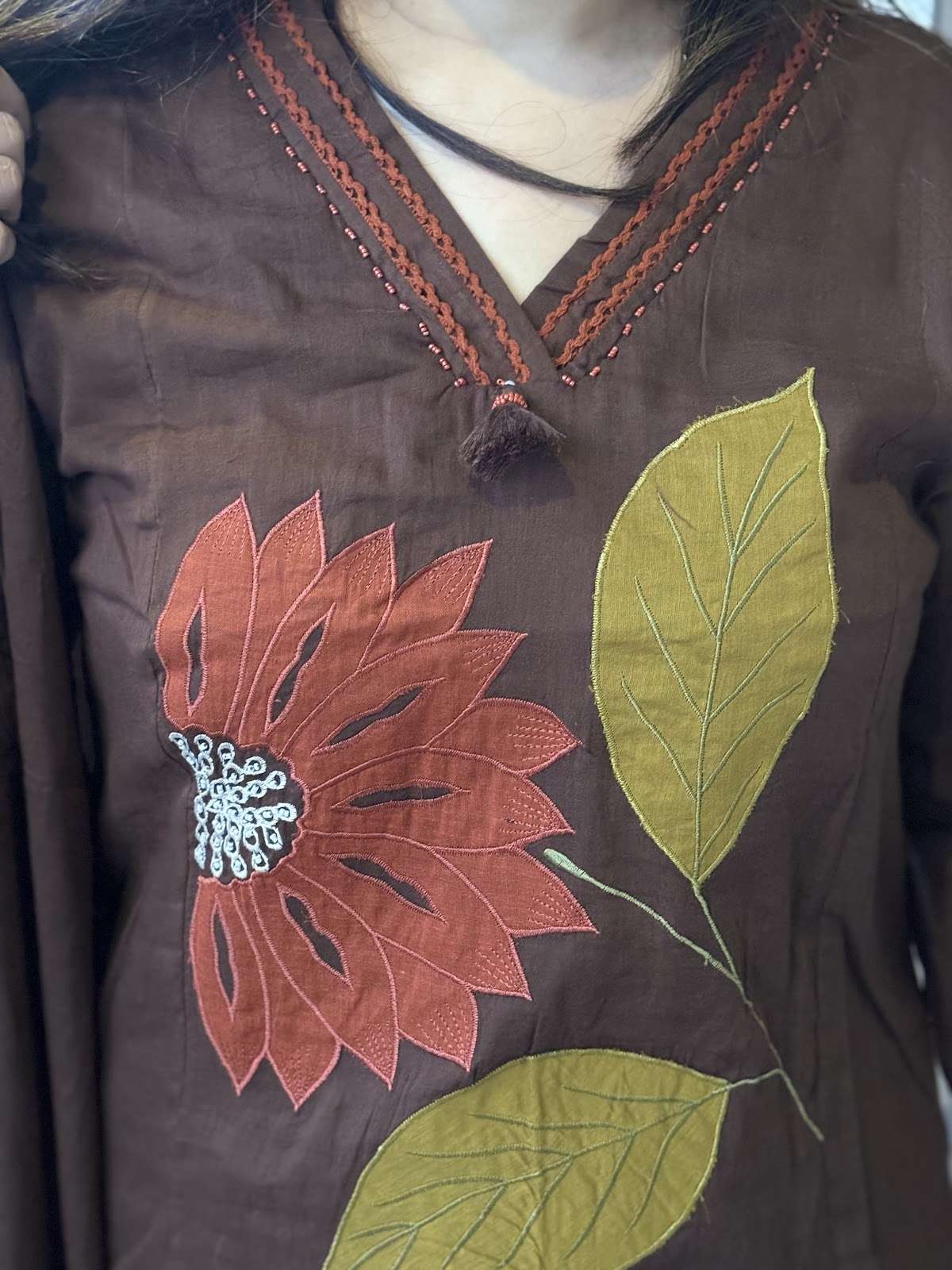 mul-cotton-a-line-applique-work-suit-set-brown-2