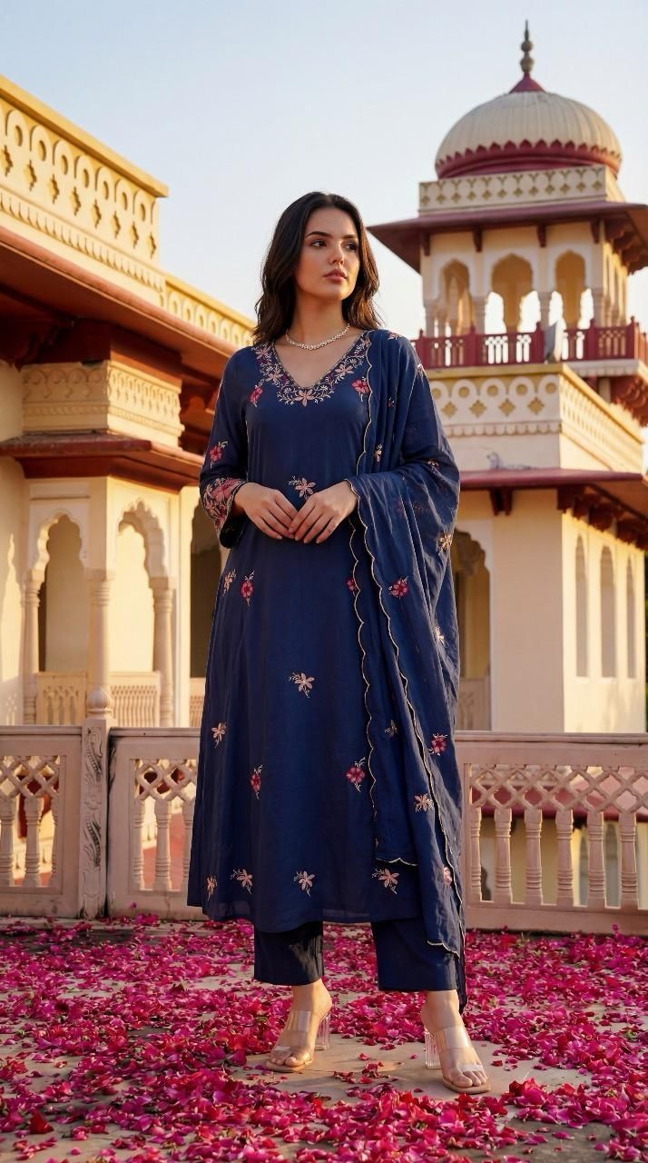 mul-cotton-a-line-embroidered-suit-set-paired-with-mul-cotton-embroidered-dupatta-blue-2