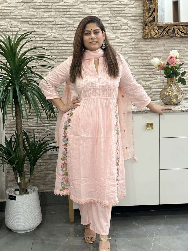 mul-cotton-embroidered-a-line-suit-set-with-mul-cotton-lining-with-smocking-pink-1