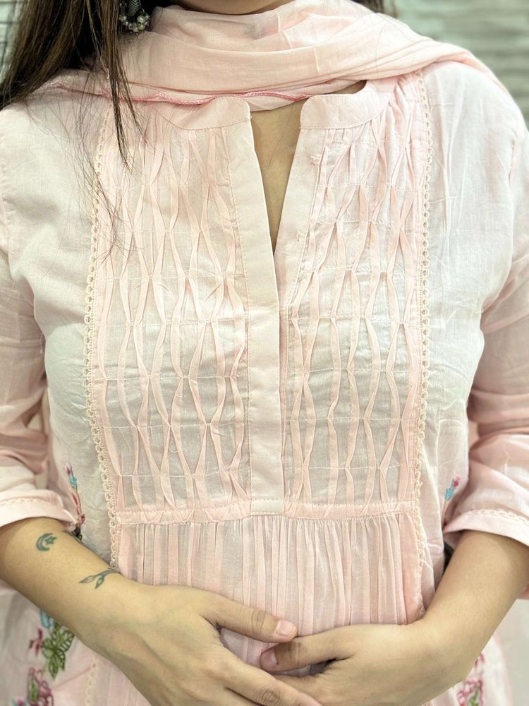 mul-cotton-embroidered-a-line-suit-set-with-mul-cotton-lining-with-smocking-pink-2