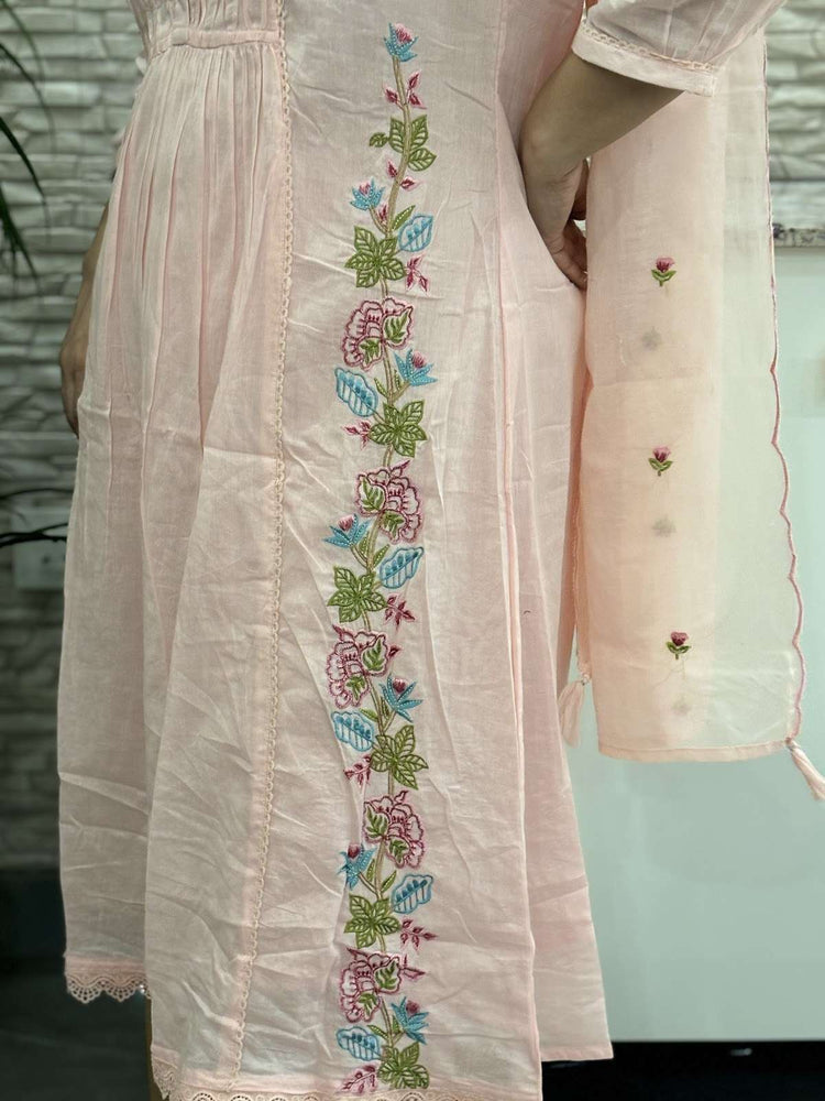 mul-cotton-embroidered-a-line-suit-set-with-mul-cotton-lining-with-smocking-pink-4