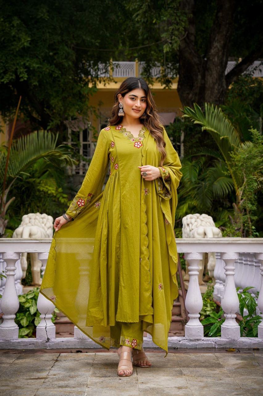 mul-cotton-embroidered-a-line-suit-with-gathers-paired-with-cotton-embroidered-dupatta-pista-green-1