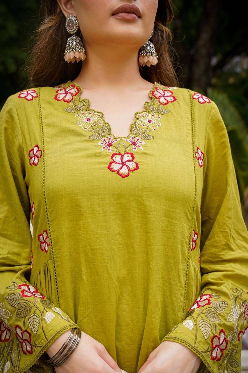 mul-cotton-embroidered-a-line-suit-with-gathers-paired-with-cotton-embroidered-dupatta-pista-green-2