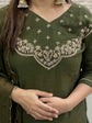 premium-banaras-mul-chandderi-hand-embroidered-a-line-suit-set-with-mul-cotton-lining-colour-rani-mehendi-green-2